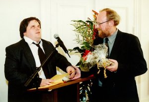 Jens Bertrams und Wolfgang Thierse