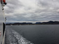 Auf der Fähre nach Stavanger: Blick nach Tau