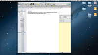 Scrivener - Oberfläche auf dem Desktop