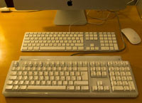 Apple Tastatur und Matias Tactile Pro Tastatur
