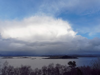 Wolken übern Fjord